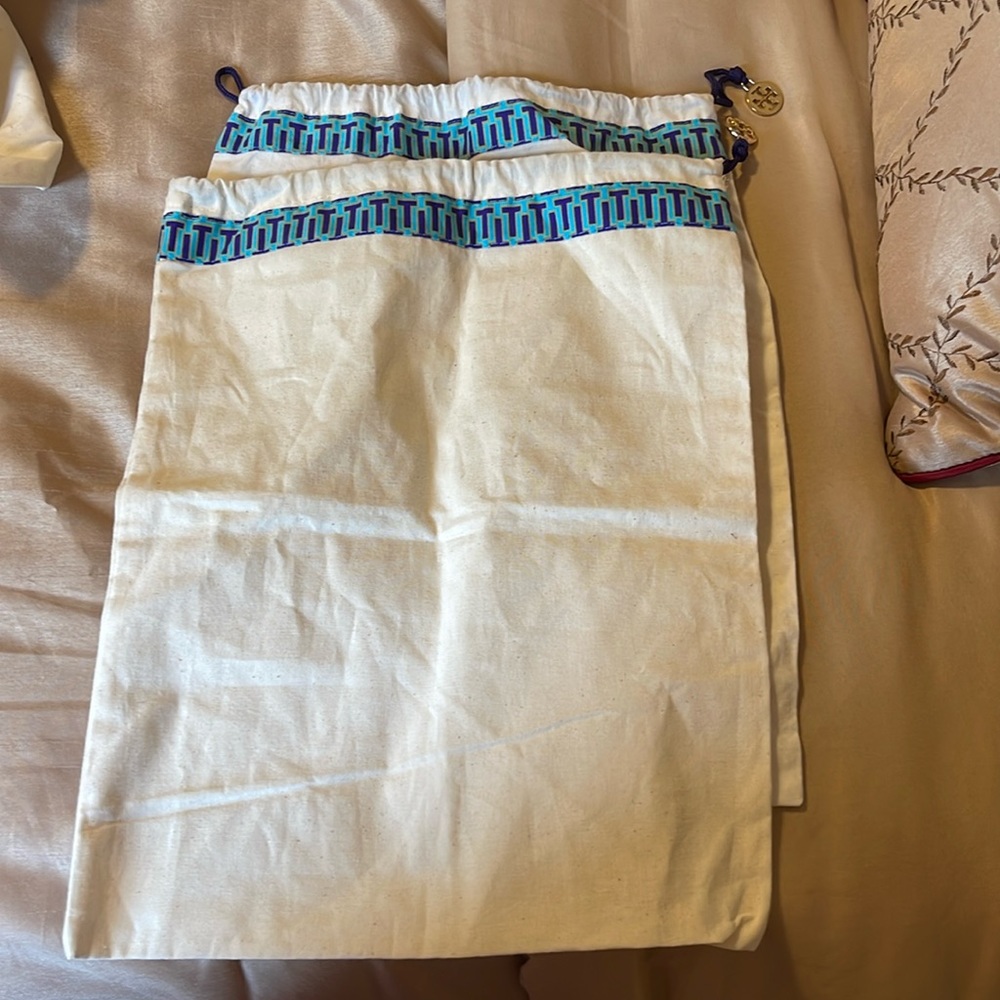 Tory Burch dust bags sold as a set of two